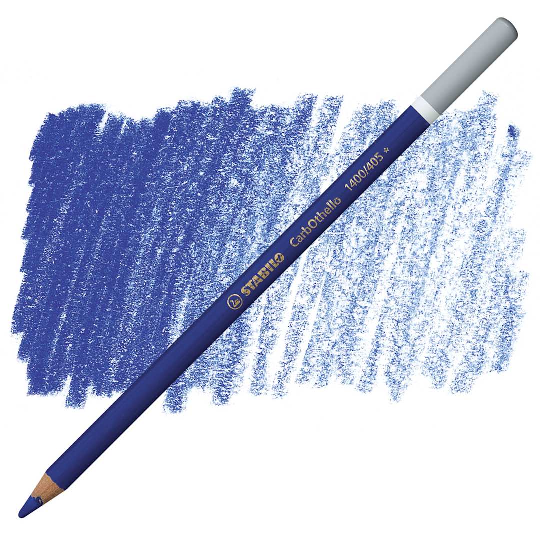 Open in modal - Stabilo CarbOthello Pastel Pencil - Ultramarine Blue pencil and swatch
