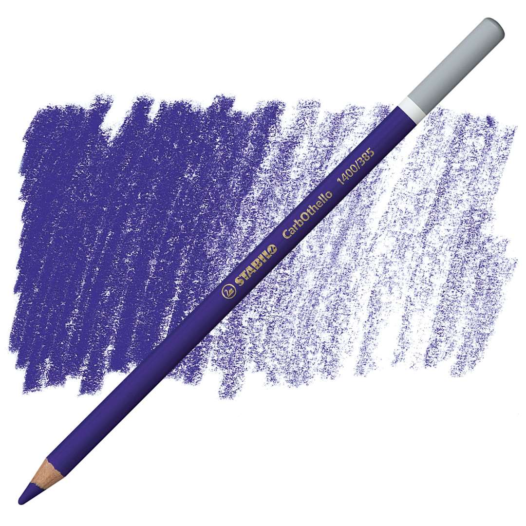 Open in modal - Stabilo CarbOthello Pastel Pencil - Violet Deep pencil and swatch