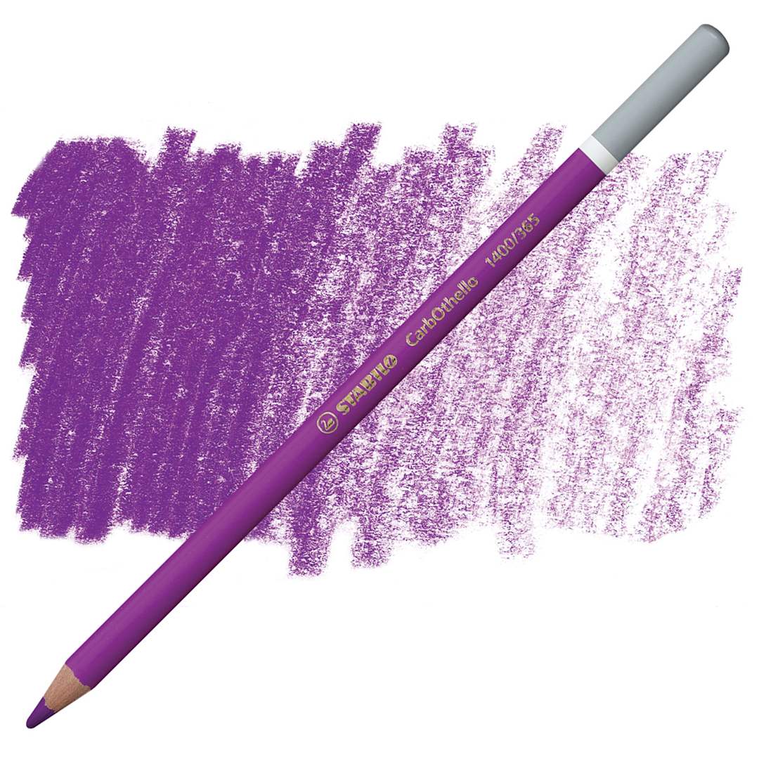 Open in modal - Stabilo CarbOthello Pastel Pencil - Violet Light pencil and swatch
