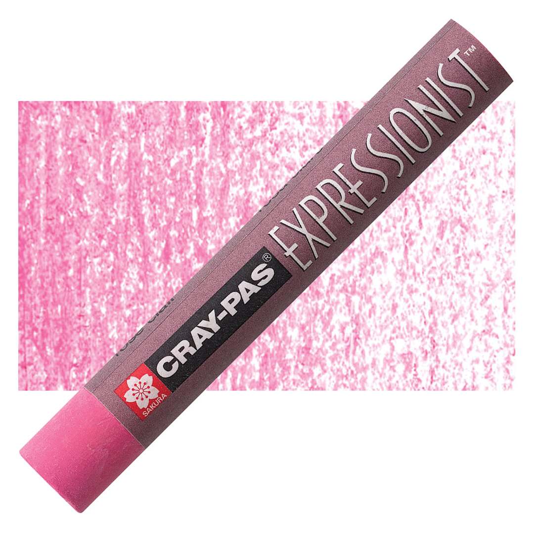 Open in modal - Sakura Cray-Pas Expressionist Oil Pastel - Light Rose oil pastel and swatch