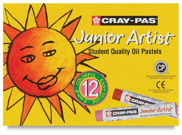Open in modal - Sakura Cray-Pas Junior Artist Oil Pastel Set of 12 Assorted Colors. In package