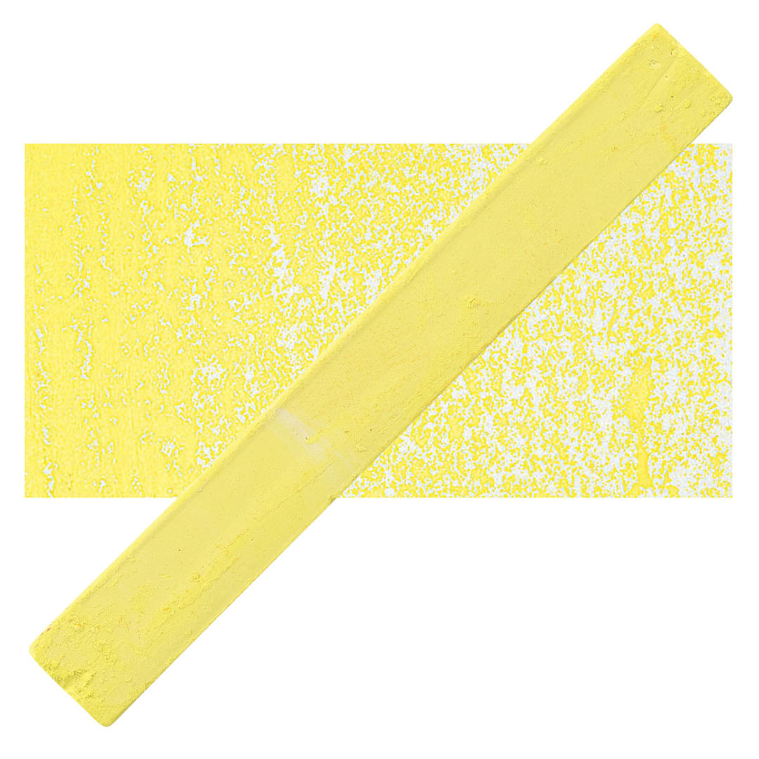 Open in modal - Holbein Artists’ Oil Pastel - Hansa Yellow 1 oil pastel and swatch