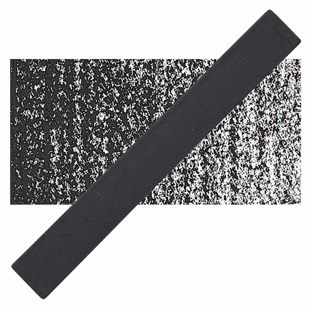 Open in modal - Holbein Artists’ Oil Pastel - Non Color 1 Black oil pastel and swatch