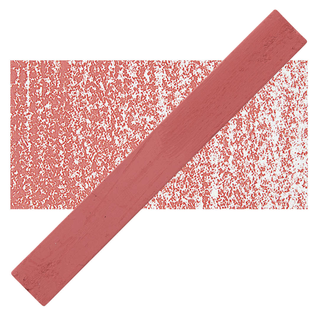 Open in modal - Holbein Artists’ Oil Pastel - Red Ochre 3 oil pastel and swatch