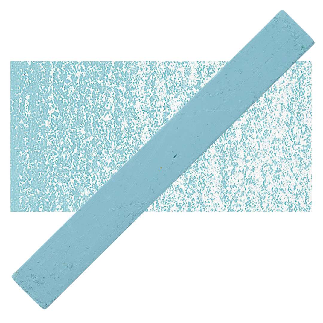 Open in modal - Holbein Artists’ Oil Pastel - Turquoise Green 5 oil pastel and swatch