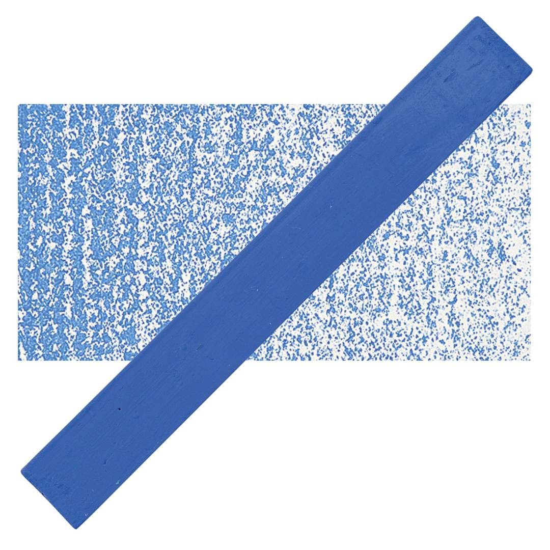 Open in modal - Holbein Artists’ Oil Pastel - Ultramarine Blue 3 oil pastel and swatch