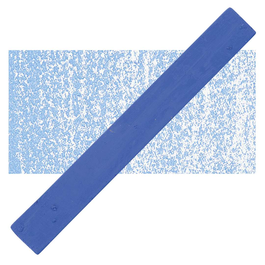 Open in modal - Holbein Artists’ Oil Pastel - Ultramarine Light 3 oil pastel and swatch