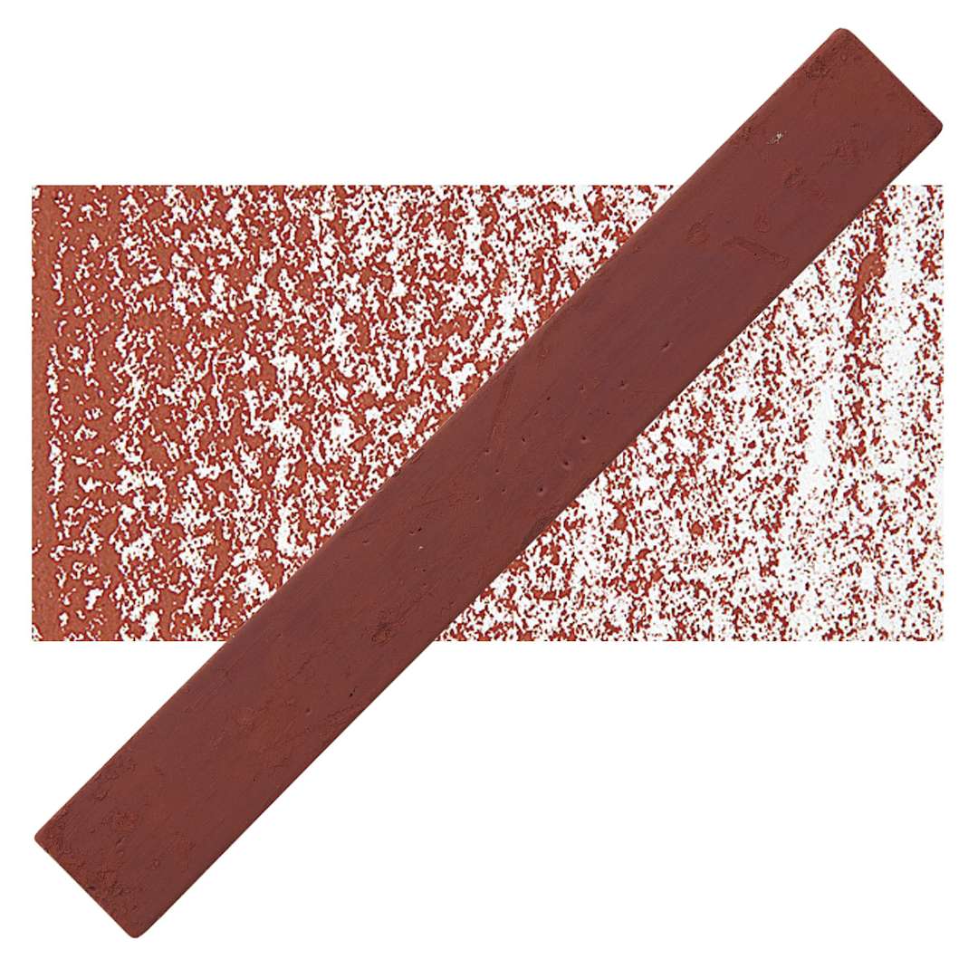 Open in modal - Holbein Artists’ Oil Pastel - Venetian Red 1 oil pastel and swatch