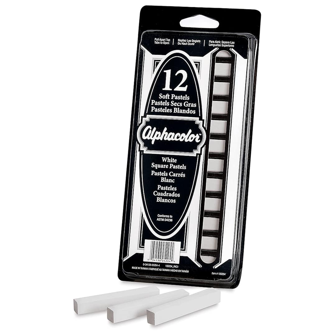 Open in modal - Alphacolor Soft Pastels - White, Pkg of 12