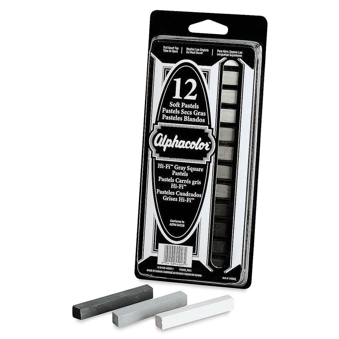 Open in modal - Alphacolor Soft Pastels - Hi-Fi Grays, Set of 12