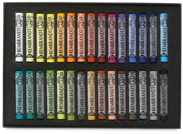 Open in modal - Rembrandt Soft Pastels Set of 30, Assorted. In package.