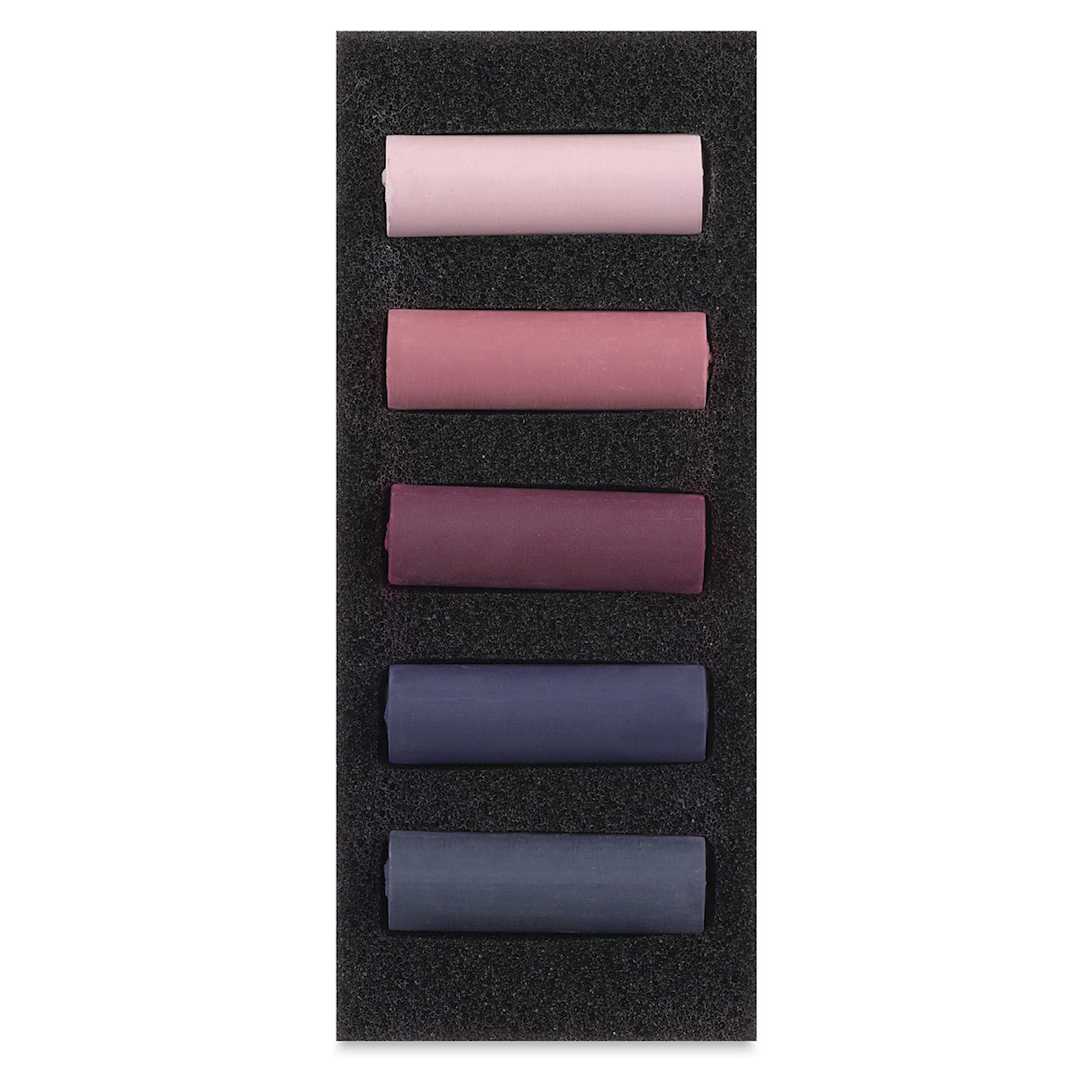 Open in modal - Rembrandt Soft Pastels Set of 5, Earth Reds, Half-Sticks. In package.