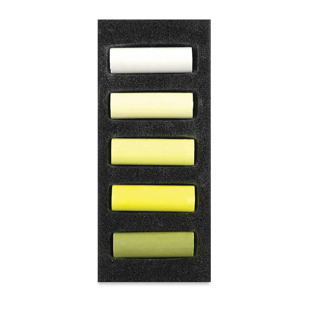 Open in modal - Rembrandt Soft Pastel Set - Cool Yellows, Set of 5 Half Sticks