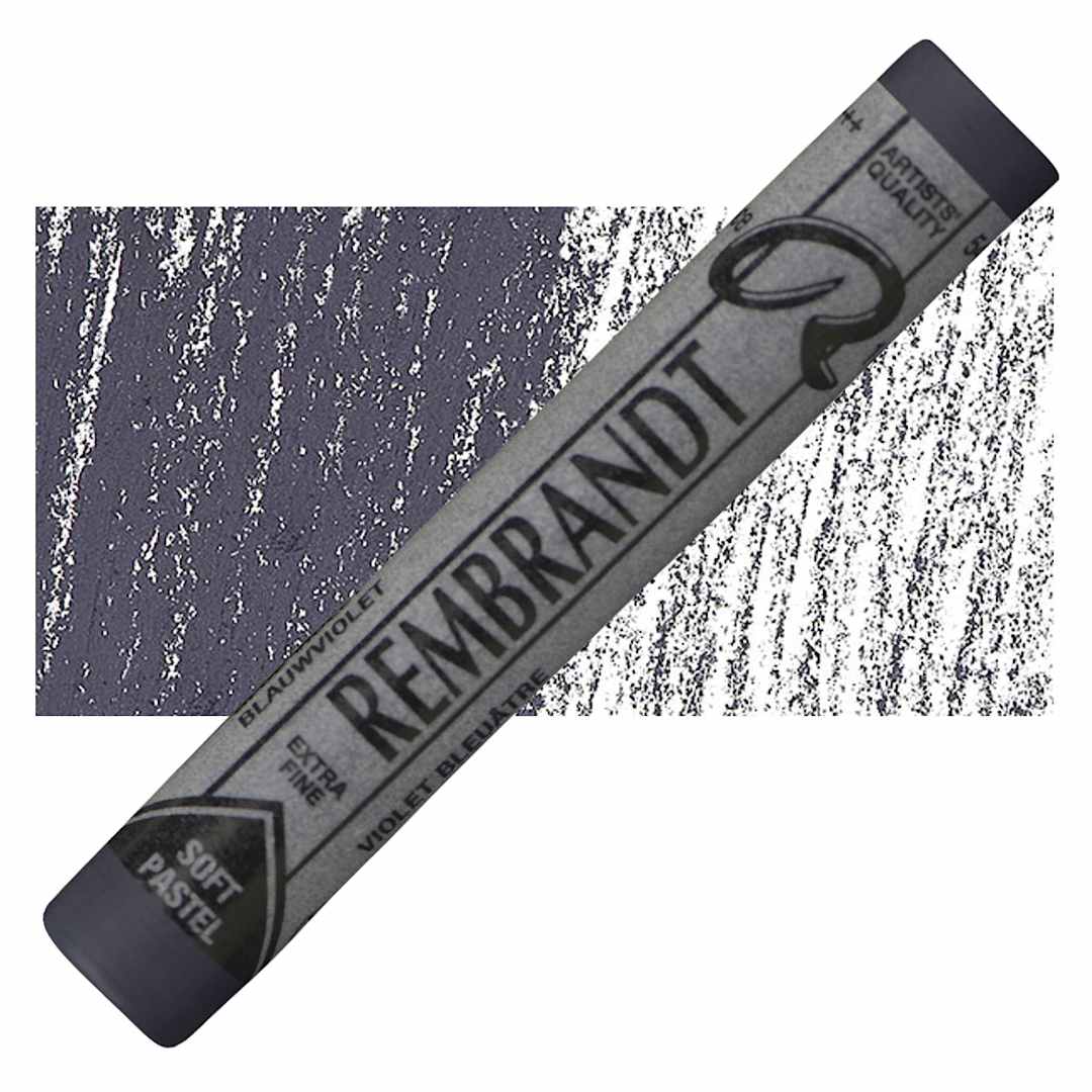 Open in modal - Rembrandt Soft Pastel - Blue Violet 548.2 pastel and swatch