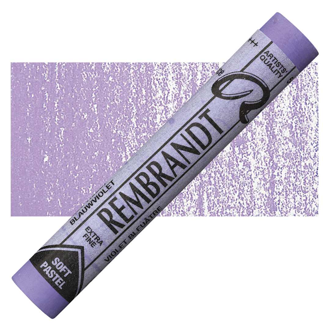 Open in modal - Rembrandt Soft Pastel - Blue Violet 548.7 pastel and swatch