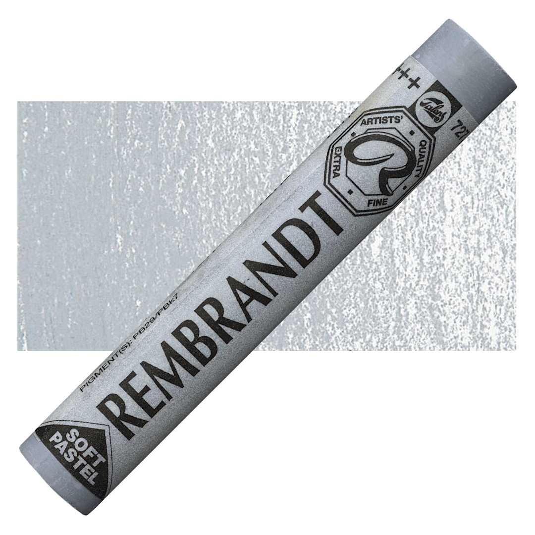 Open in modal - Rembrandt Soft Pastel - Bluish Gray 727.7 pastel and swatch