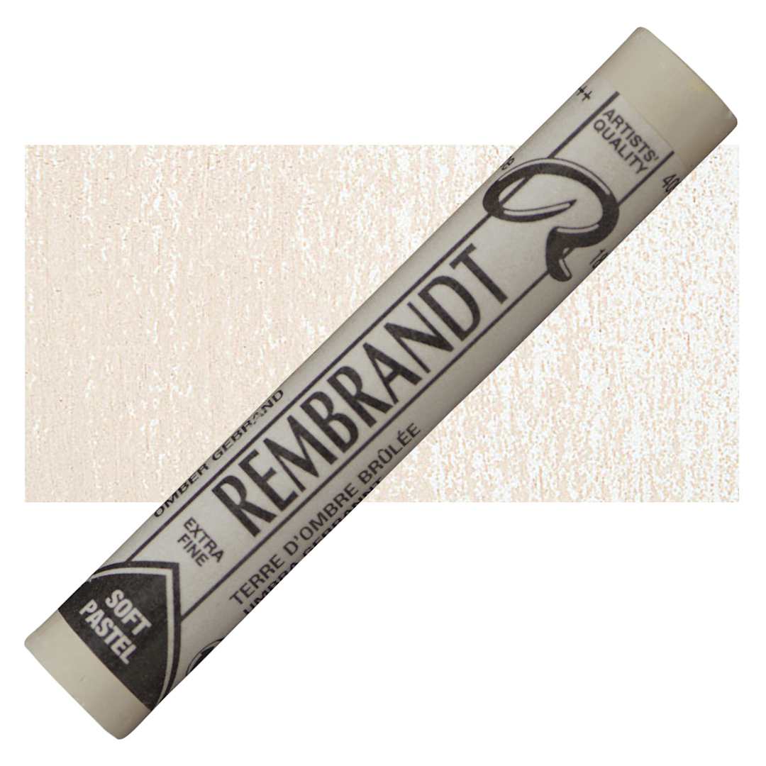 Open in modal - Rembrandt Soft Pastel - Burnt Umber 409.10 pastel and swatch