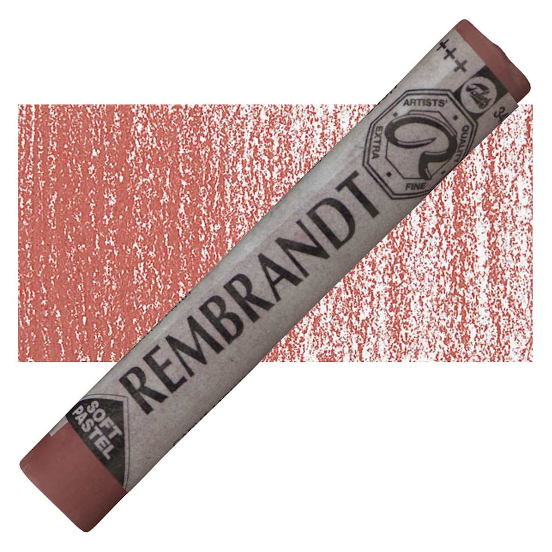 Open in modal - Rembrandt Soft Pastel - Caput Mortuum 343.7 pastel and swatch