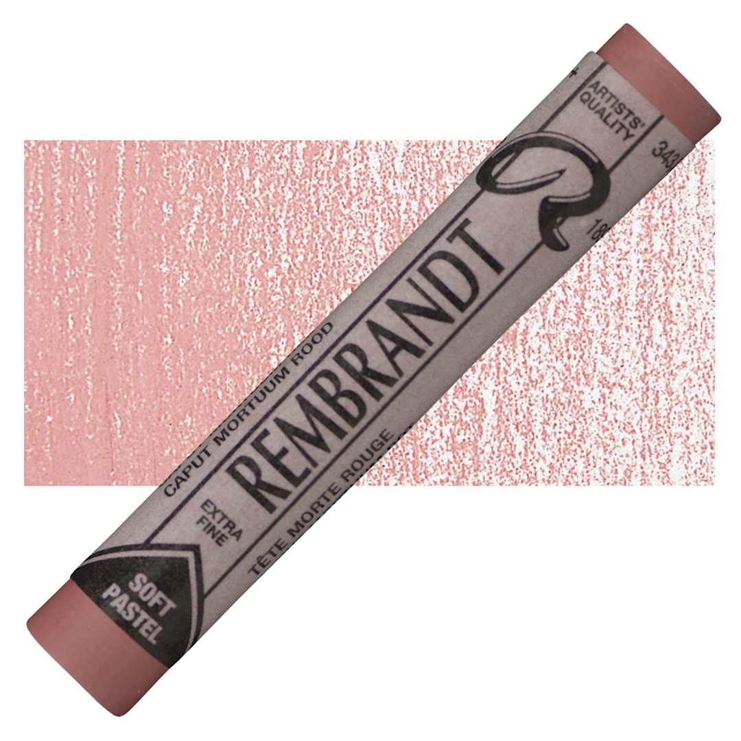 Open in modal - Rembrandt Soft Pastel - Caput Mortuum 343.8 pastel and swatch