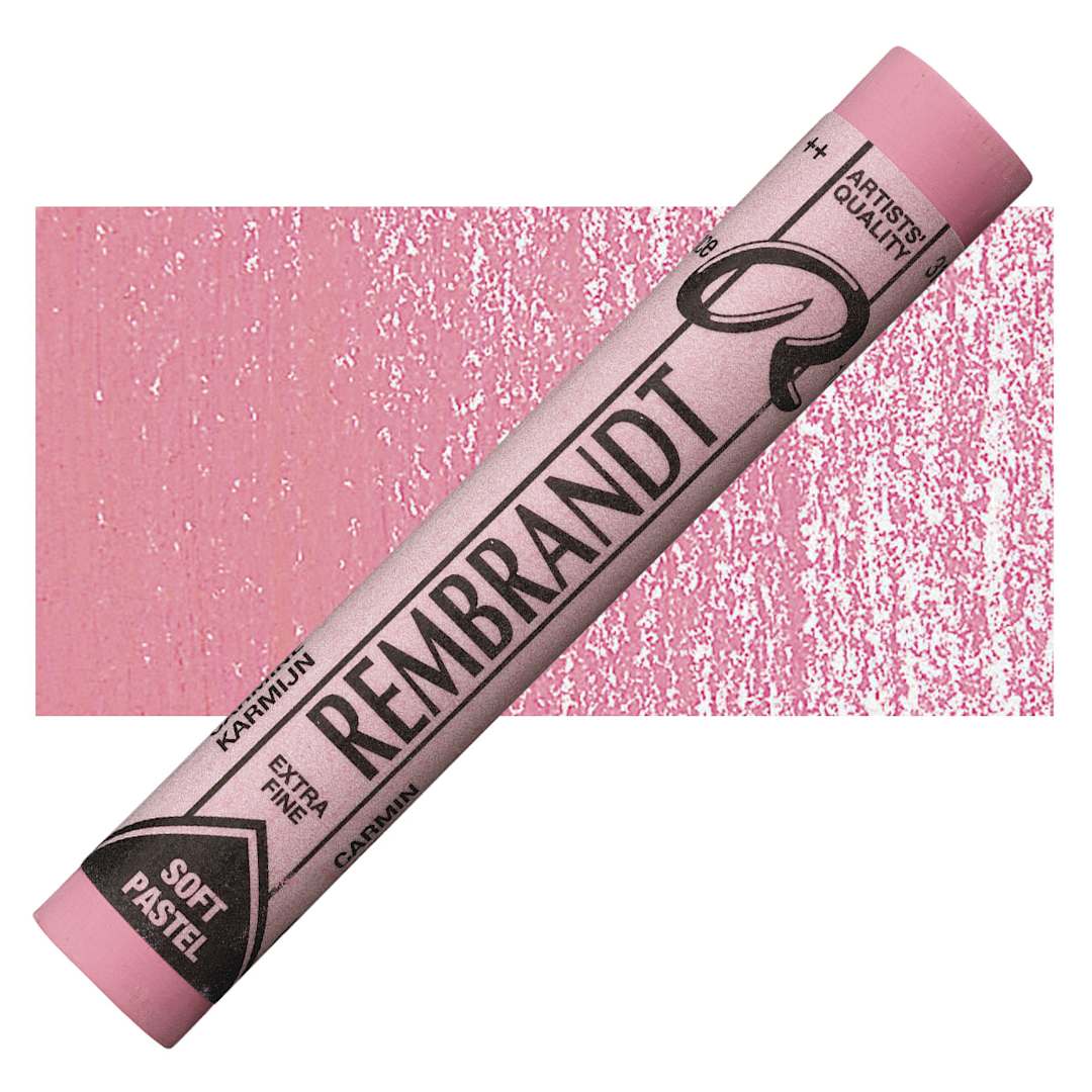 Open in modal - Rembrandt Soft Pastel - Carmine 318.8 pastel and swatch