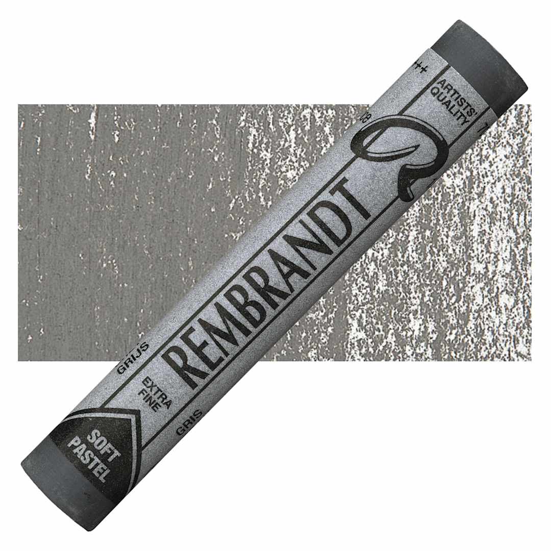 Open in modal - Rembrandt Soft Pastel - Grey 704.5 pastel and swatch