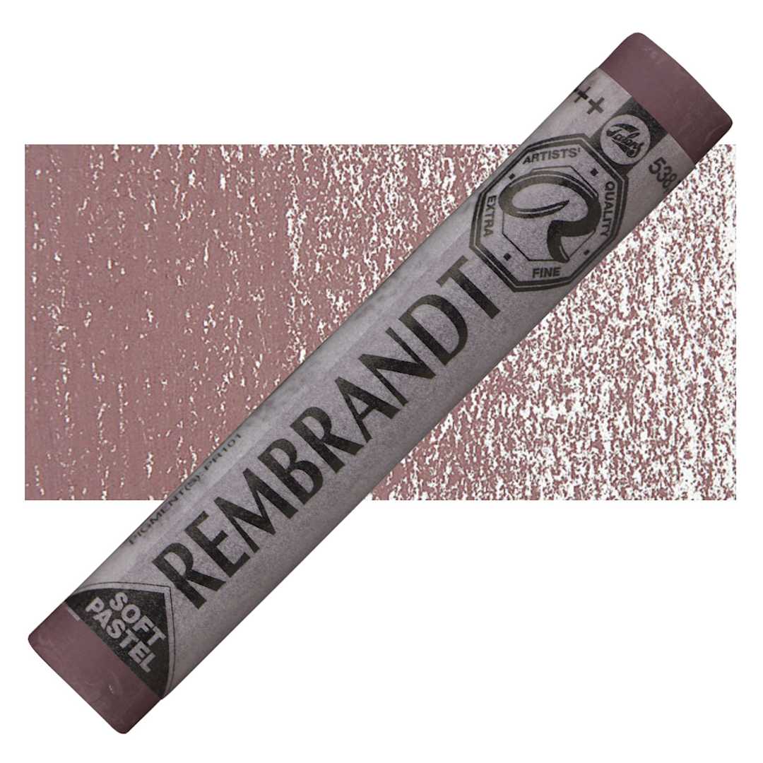 Open in modal - Rembrandt Soft Pastel - Mars Violet 538.7 pastel and swatch
