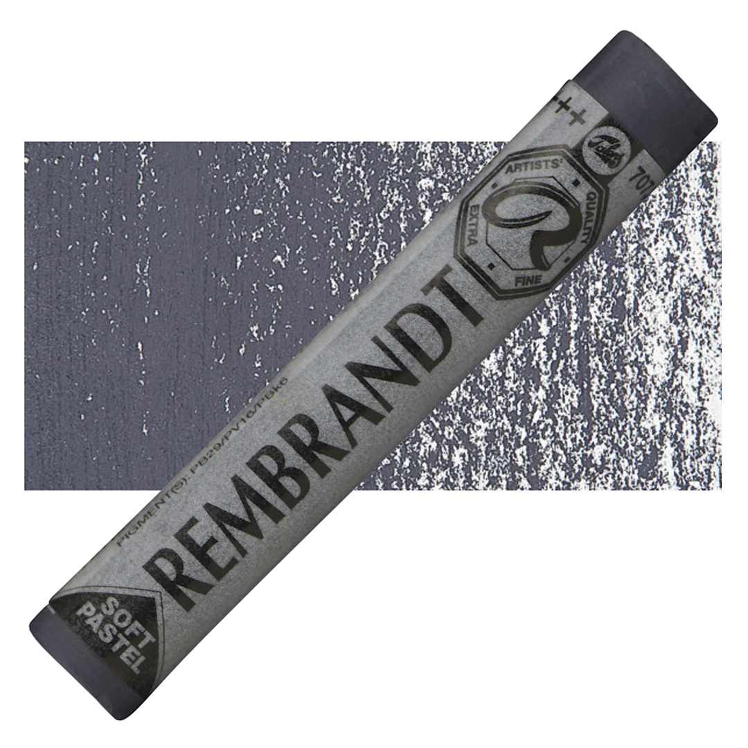 Open in modal - Rembrandt Soft Pastel - Mouse Gray 707.3 pastel and swatch