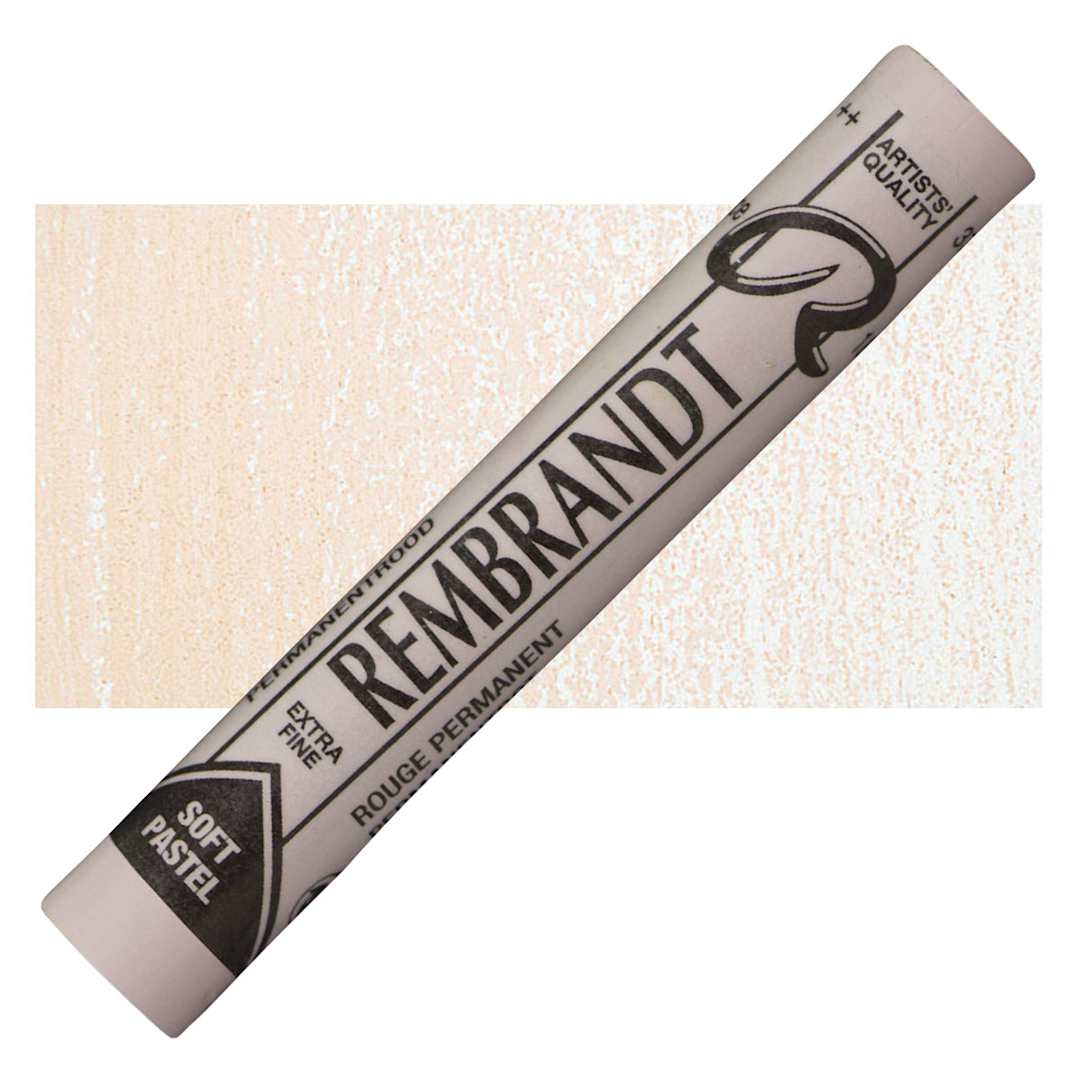 Open in modal - Rembrandt Soft Pastel - Permanent Red 372.10 pastel and swatch