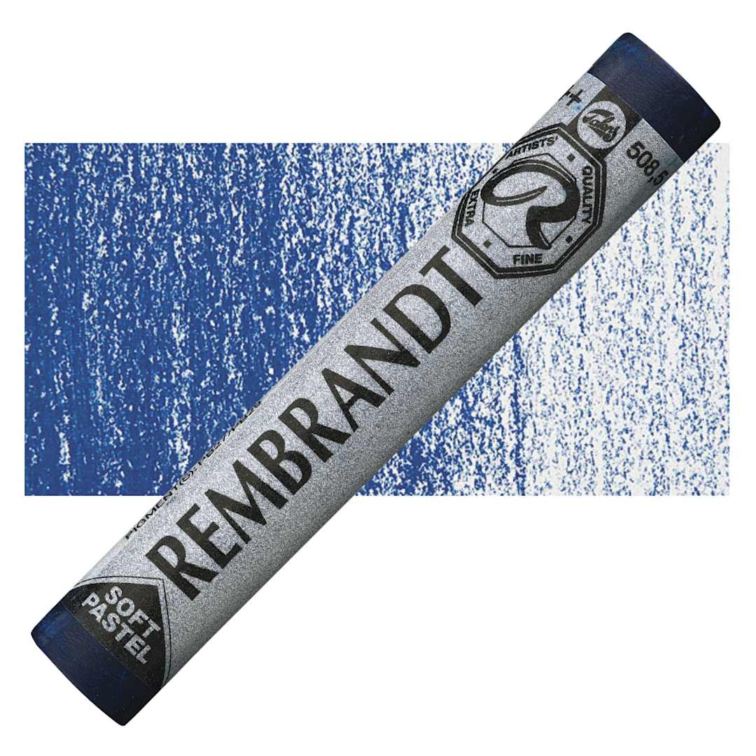 Open in modal - Rembrandt Soft Pastel - Prussian Blue 508.4 pastel and swatch