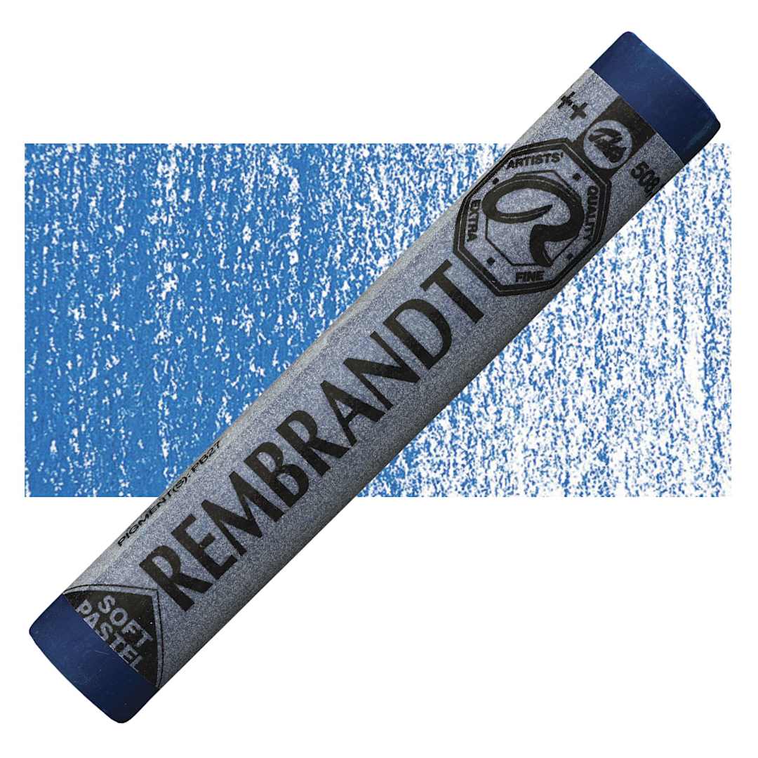 Open in modal - Rembrandt Soft Pastel - Prussian Blue 508.7 pastel and swatch