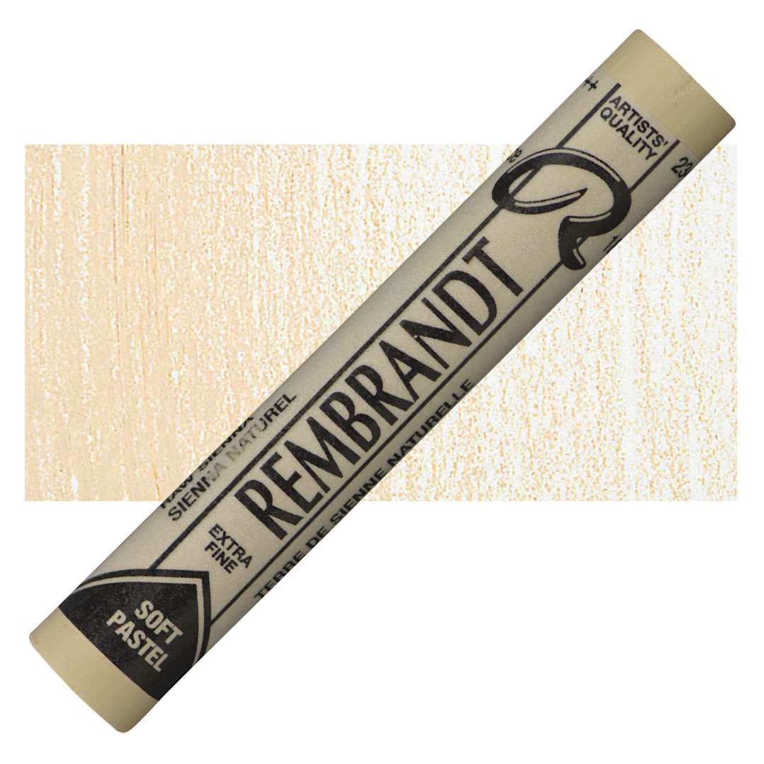 Open in modal - Rembrandt Soft Pastel - Raw Sienna 234.10 pastel and swatch