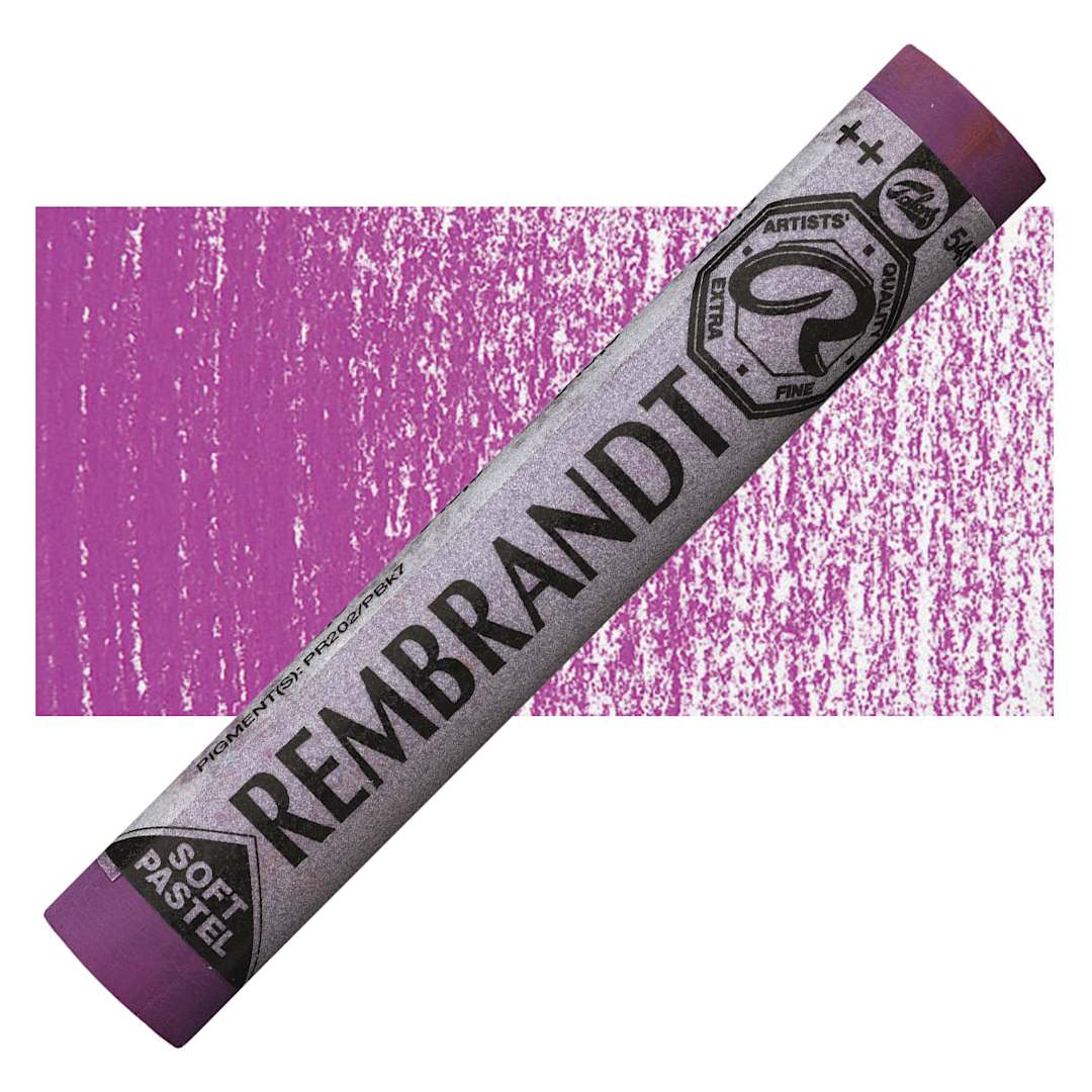 Open in modal - Rembrandt Soft Pastel - Red Violet 545.2 pastel and swatch