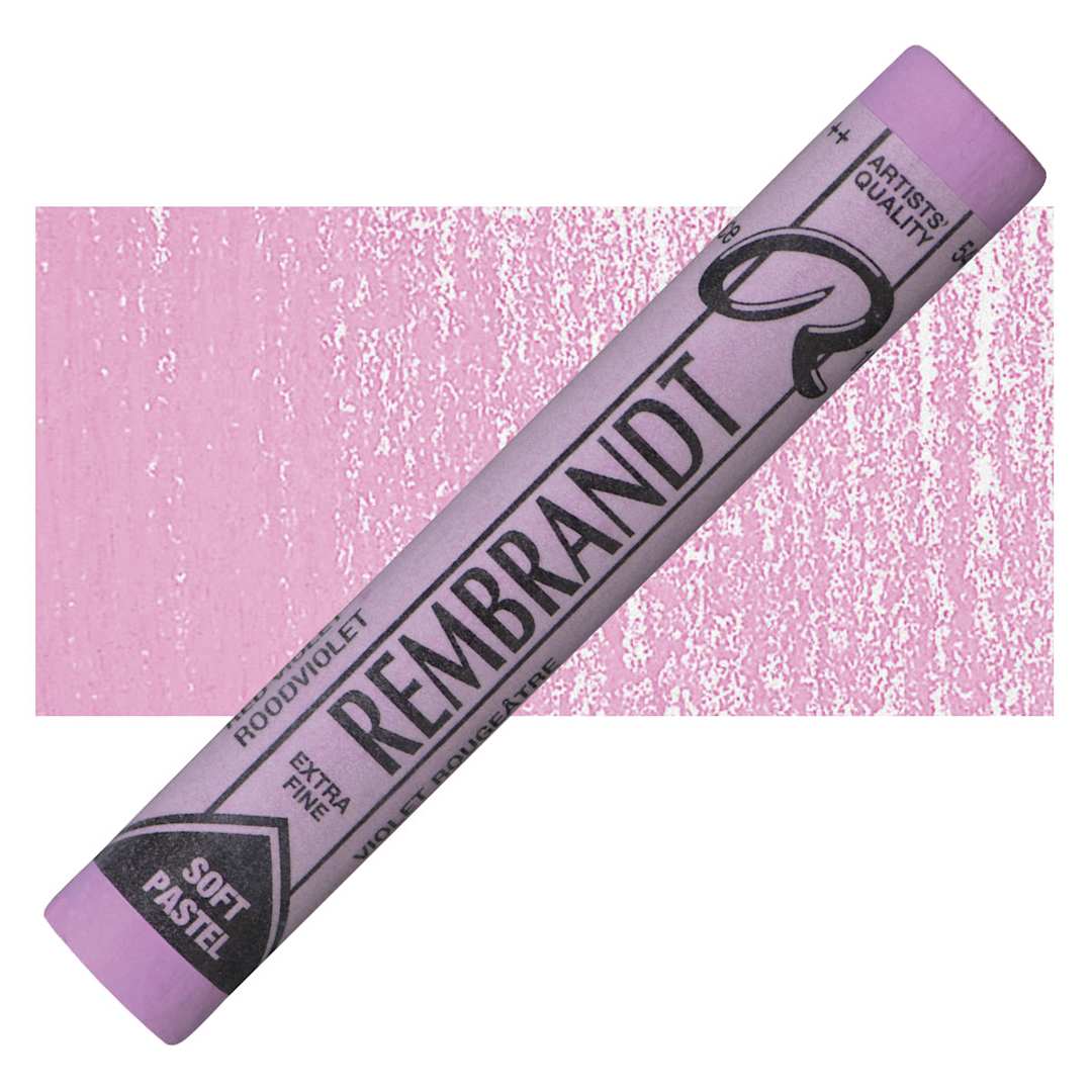 Open in modal - Rembrandt Soft Pastel - Red Violet 545.7 pastel and swatch