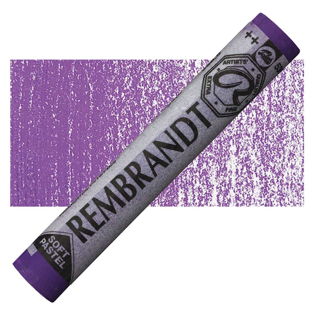 Open in modal - Rembrandt Soft Pastel - Violet 536.5 pastel and swatch