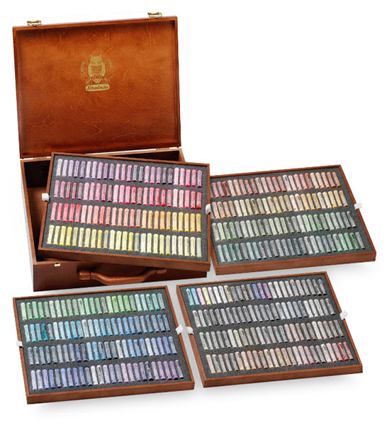 Open in modal - Schmincke Soft Pastels - Set of 400, Assorted Colors, Wood Box, Full Stick
