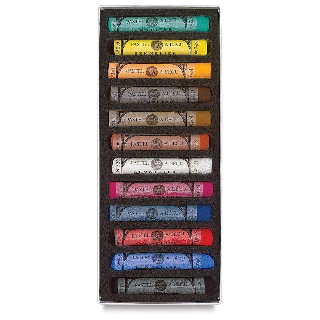 Open in modal - Sennelier Soft Pastels - Set of 12, Introductory Colors (set contents in box)