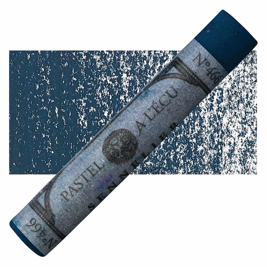 Open in modal - Sennelier Soft Pastel - Intense Blue 466 pastel and swatch