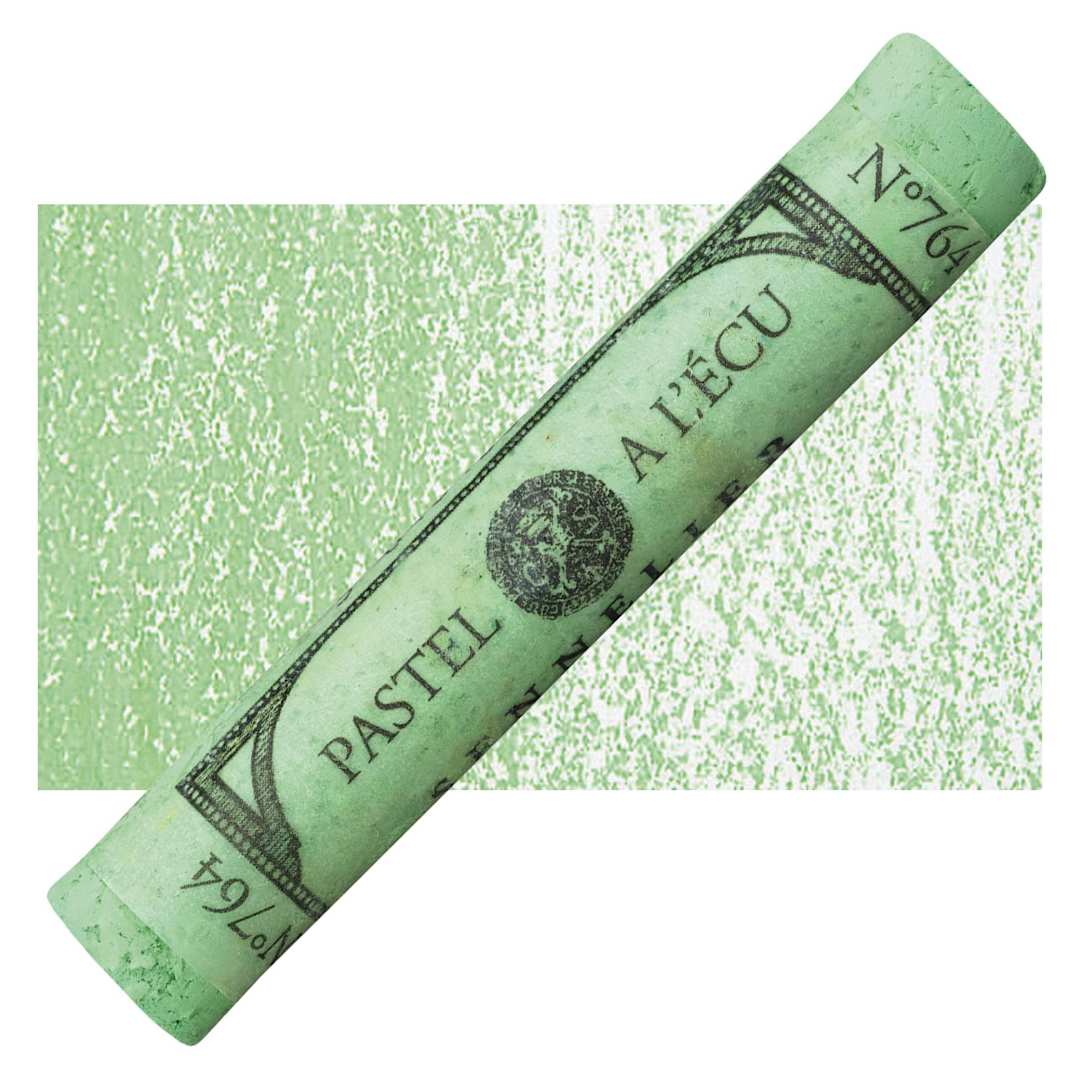 Open in modal - Sennelier Soft Pastel - Baryte Green 764 pastel and swatch