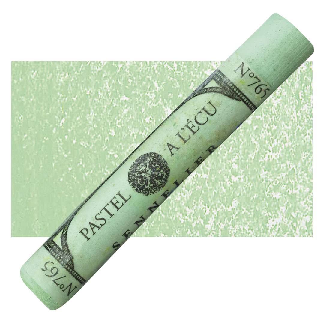 Open in modal - Sennelier Soft Pastel - Baryte Green 765 pastel and swatch