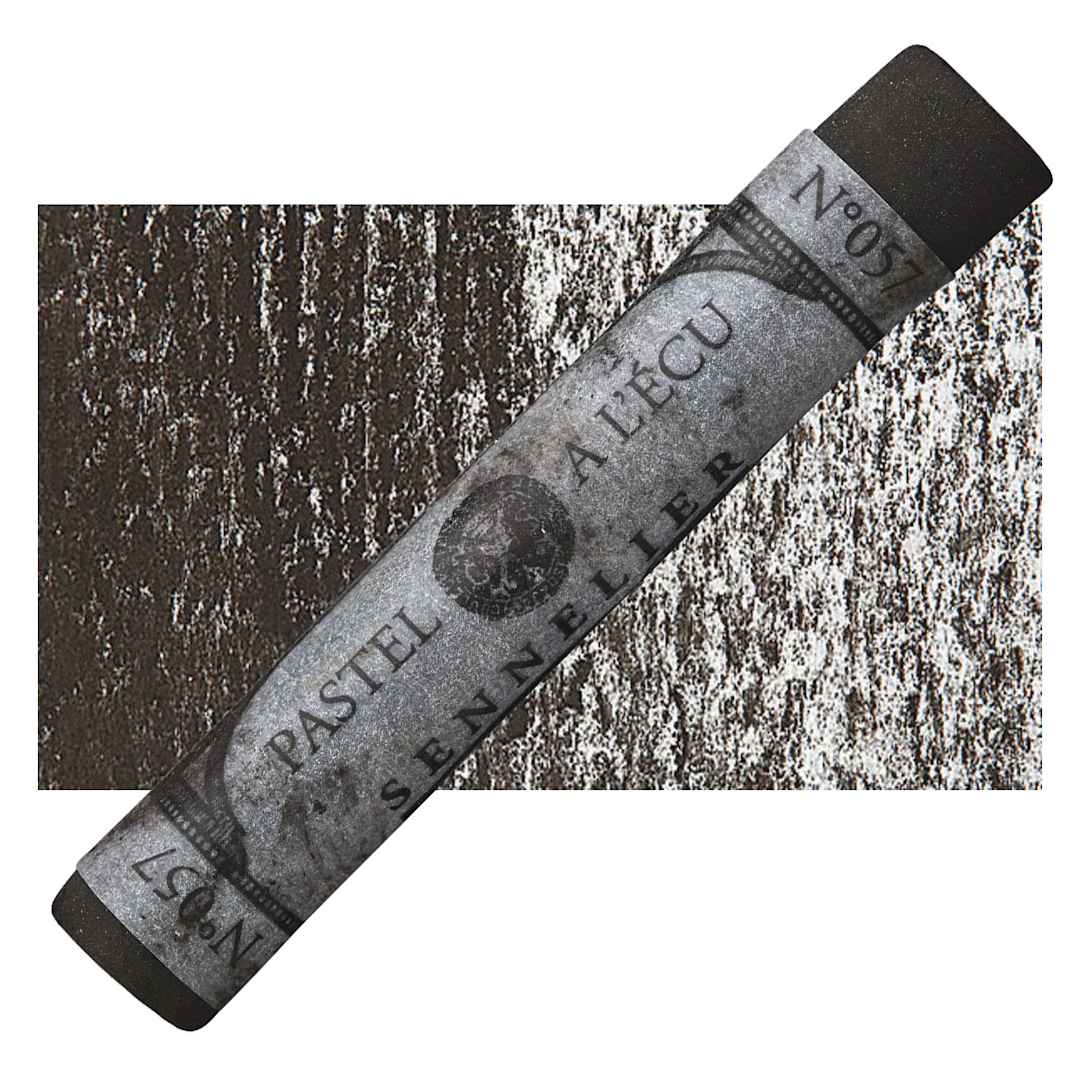 Open in modal - Sennelier Soft Pastel - Bistre 057 pastel and swatch