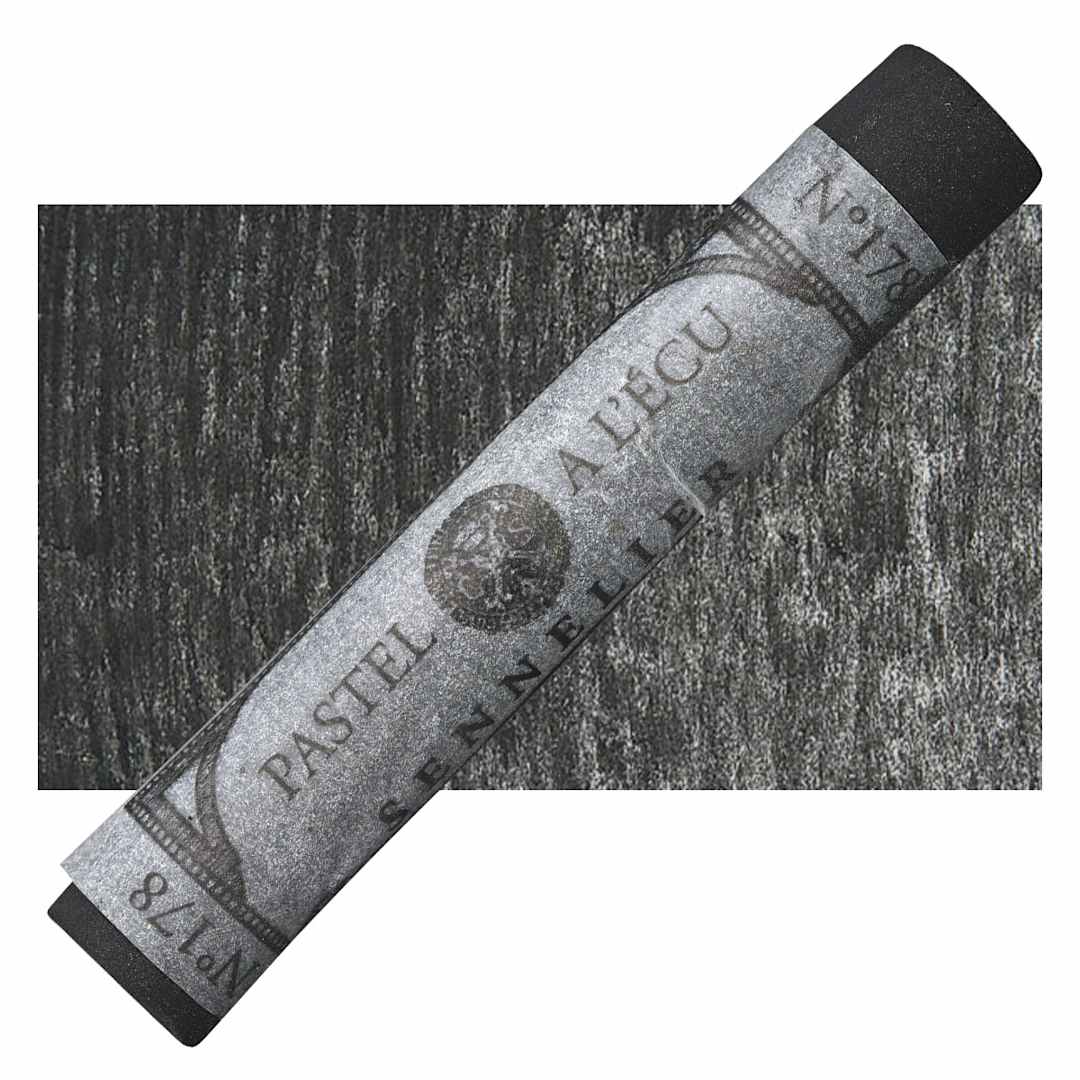 Open in modal - Sennelier Soft Pastel - Black Green pastel and swatch