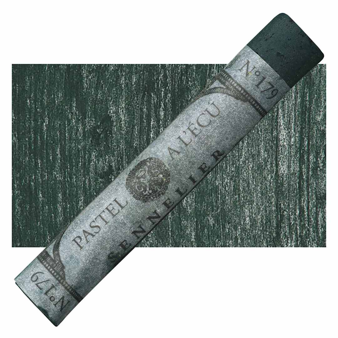 Open in modal - Sennelier Soft Pastel - Black Green pastel and swatch