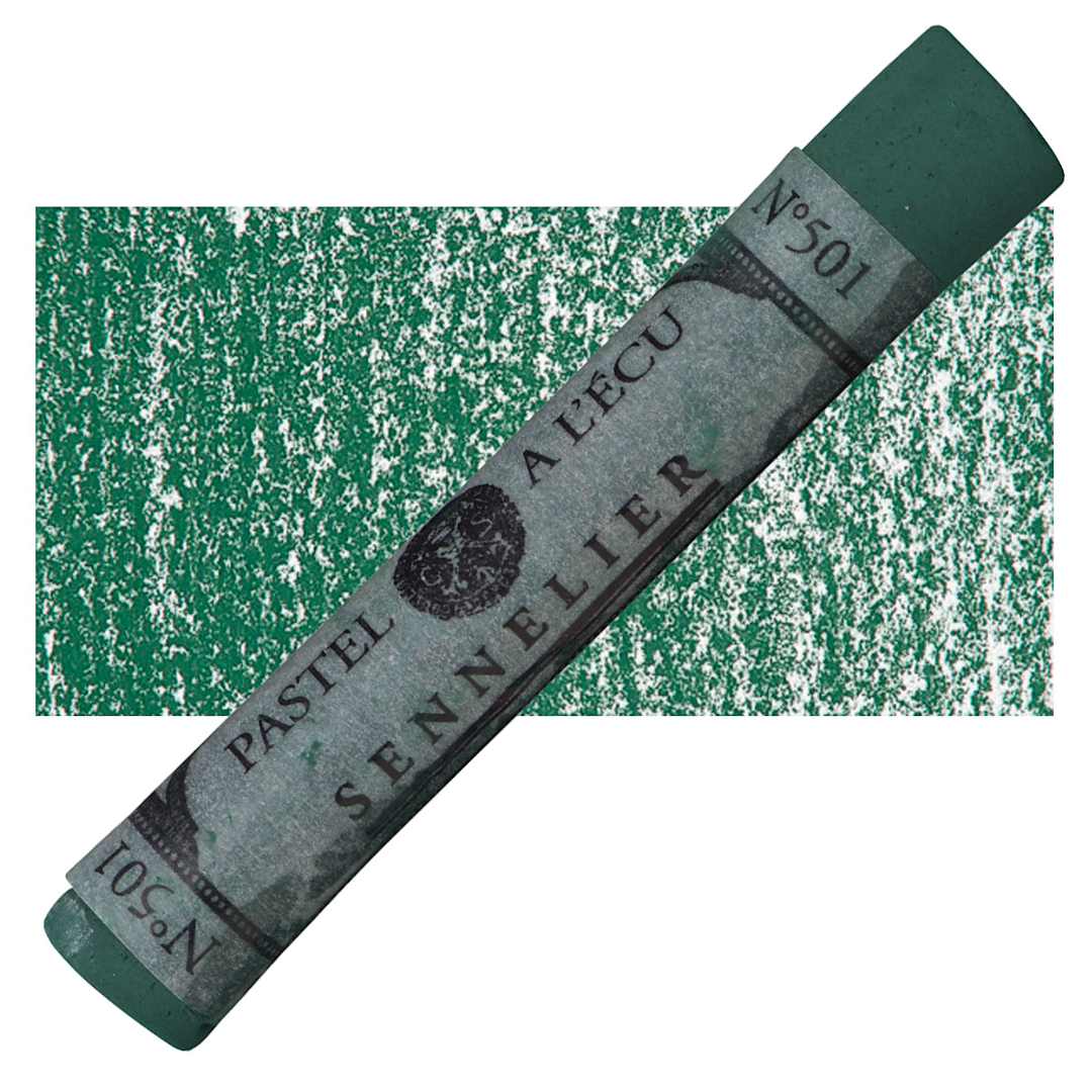 Open in modal - Sennelier Soft Pastel - Blue Grey Green pastel and swatch