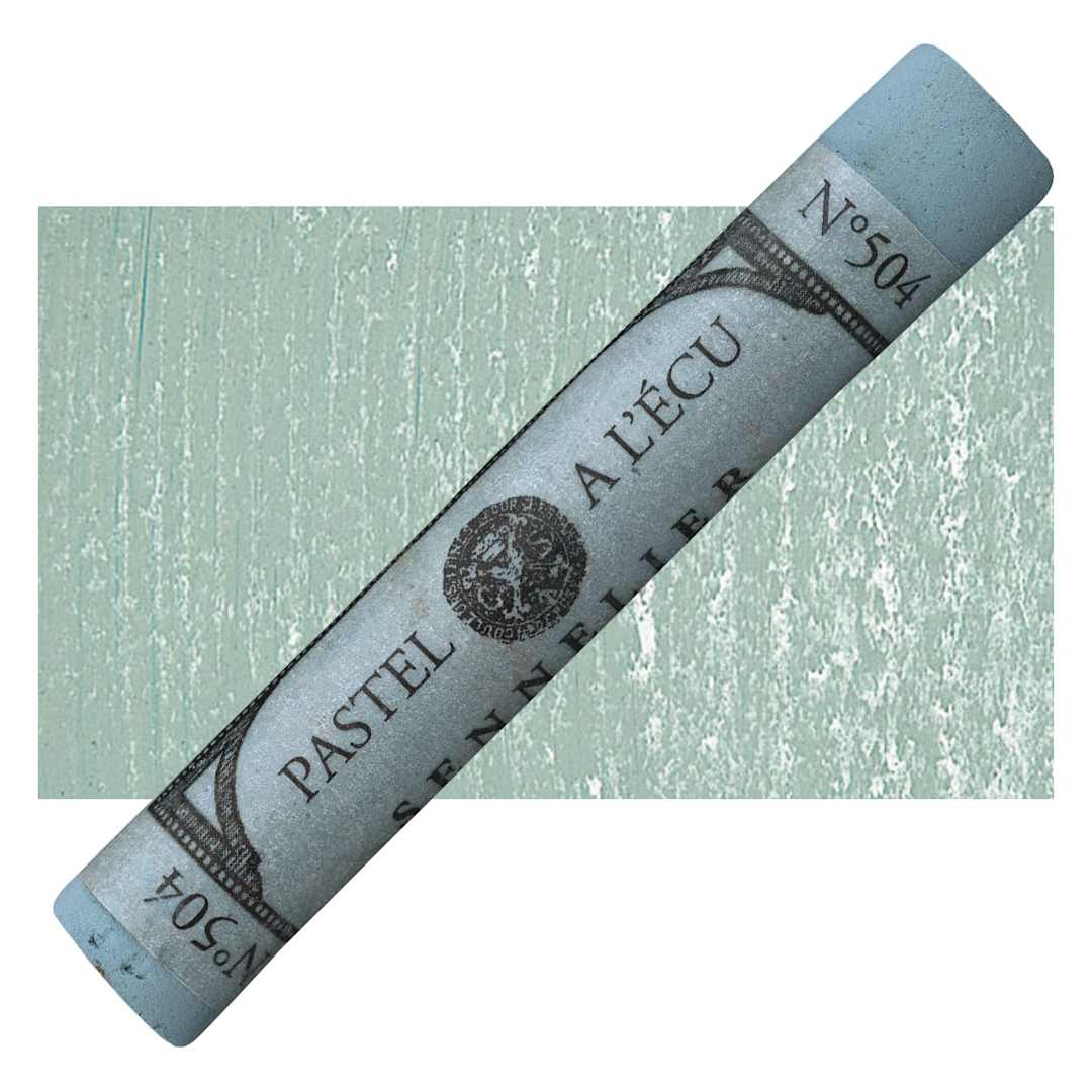 Open in modal - Sennelier Soft Pastel - Blue Grey Green pastel and swatch
