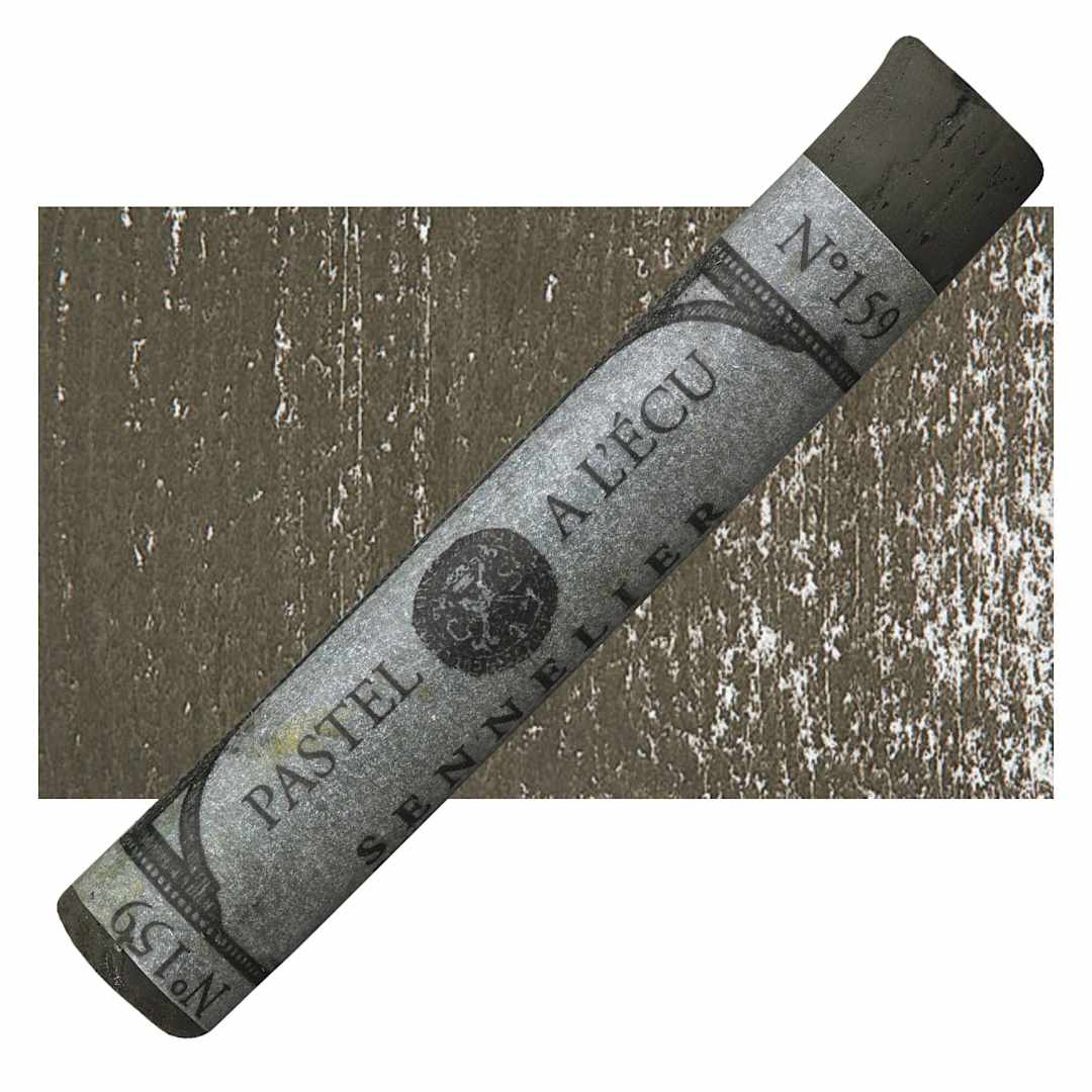 Open in modal - Sennelier Soft Pastel - Bronze Green Deep pastel and swatch