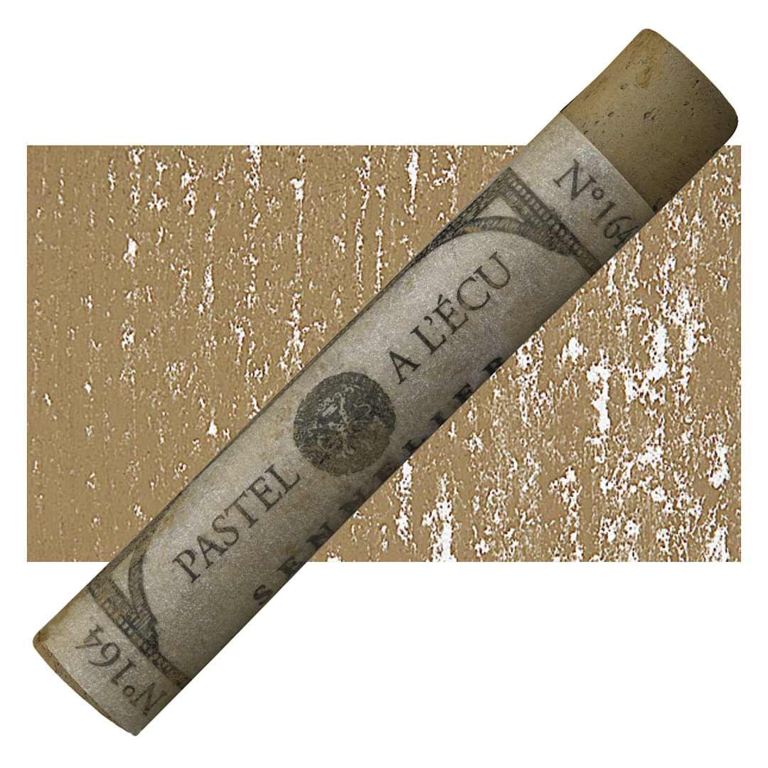 Open in modal - Sennelier Soft Pastel - Bronze Green Light 164 pastel and swatch