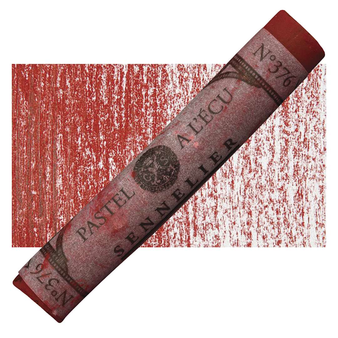 Open in modal - Sennelier Soft Pastel - Burnt Madder pastel and swatch