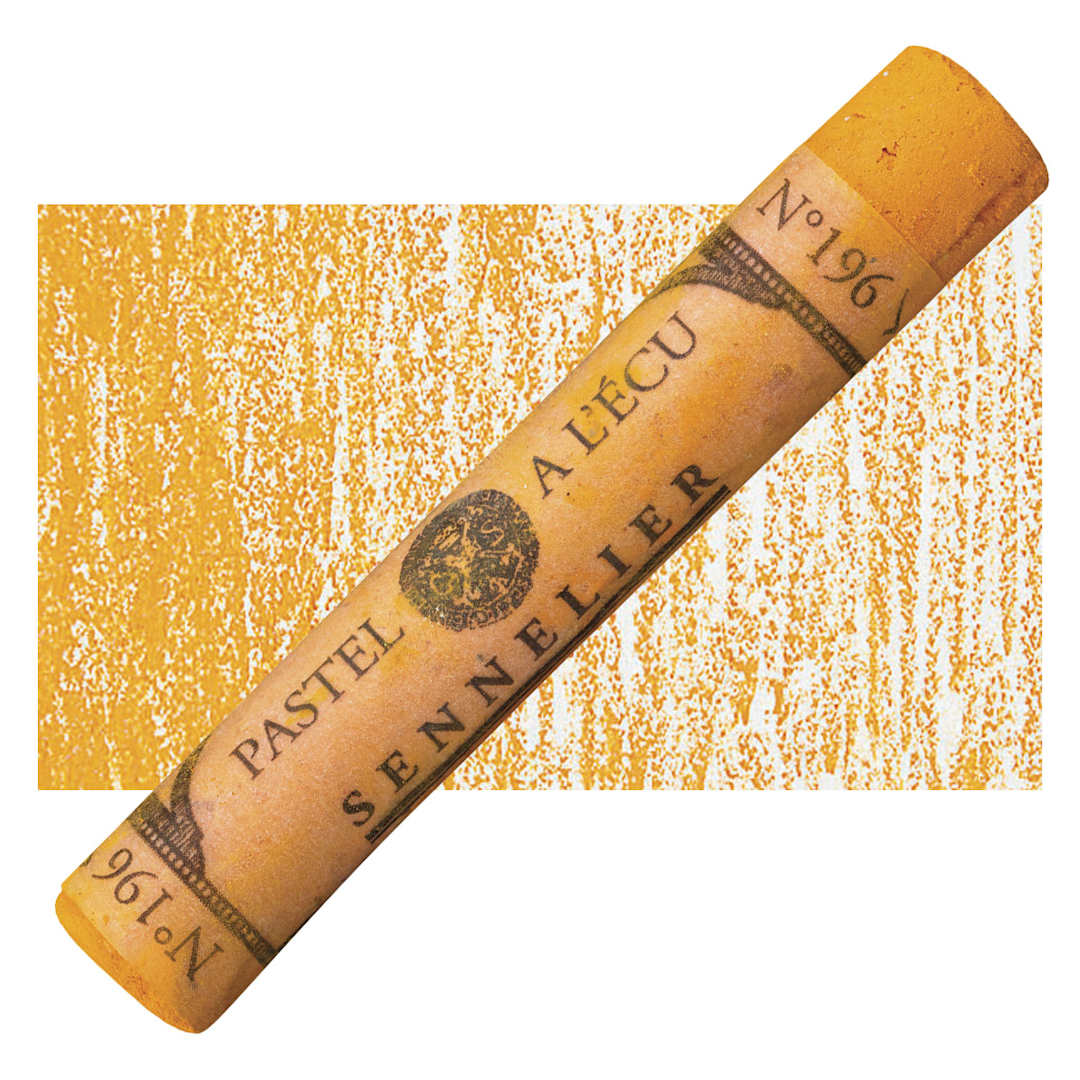 Open in modal - Sennelier Soft Pastel - Cadmium Yellow Orange 196 pastel and swatch