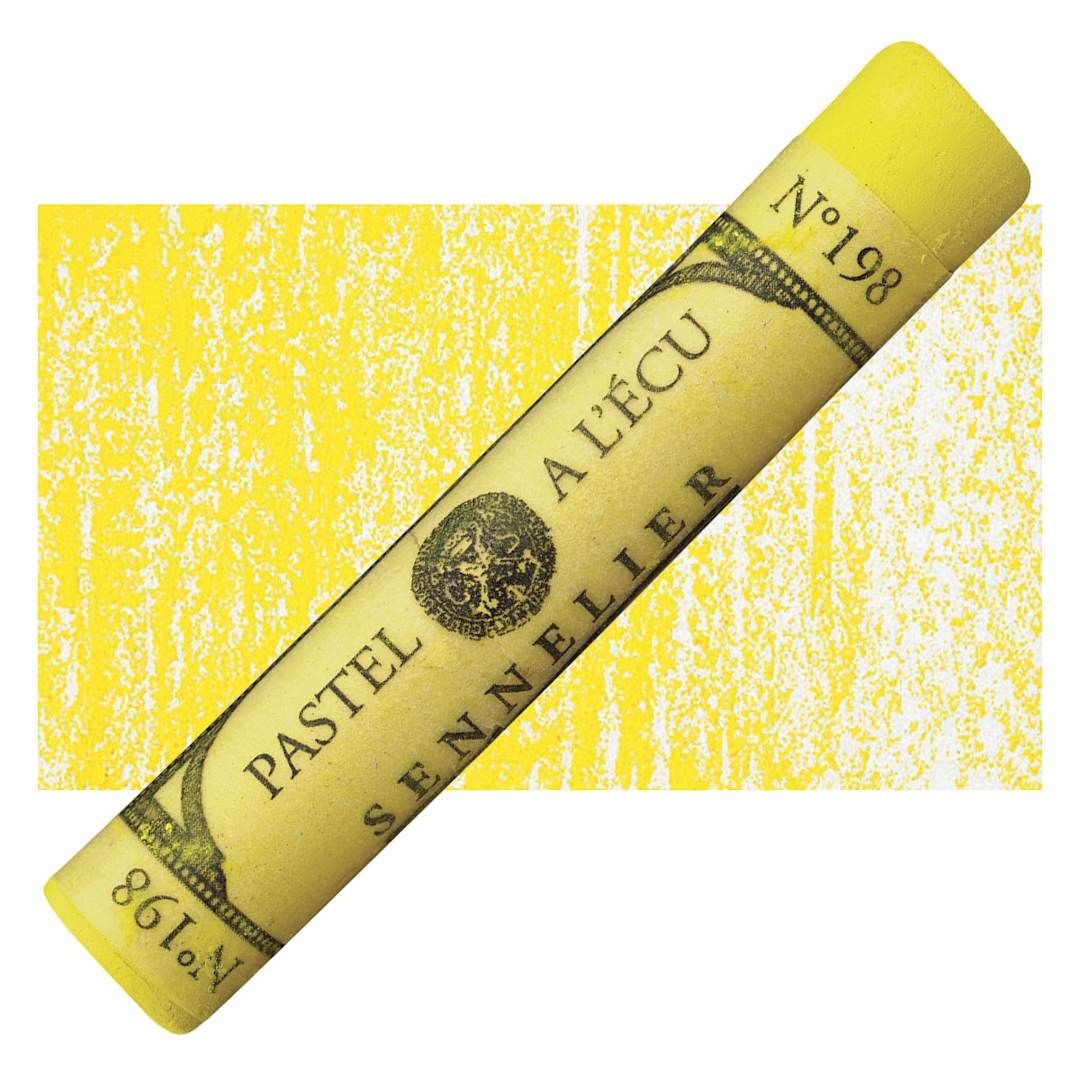 Open in modal - Sennelier Soft Pastel - Cadmium Yellow Orange 198 pastel and swatch