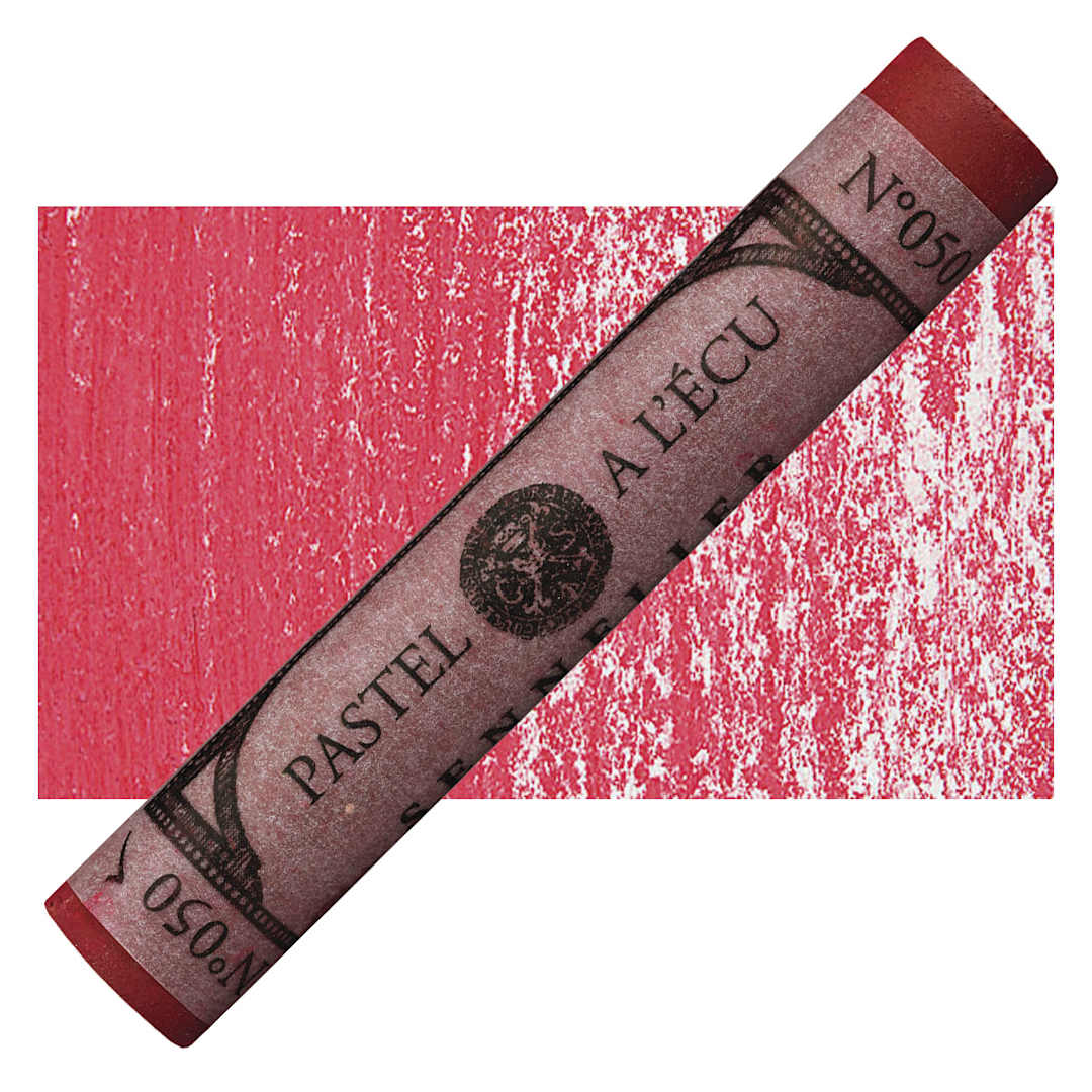 Open in modal - Sennelier Soft Pastel - Carmine 050 pastel and swatch